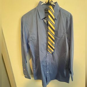 NWOT Boys Dress Shirt with tie XL 18-20